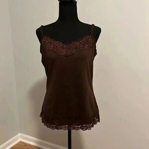 Cato Brown Lace Camisole 